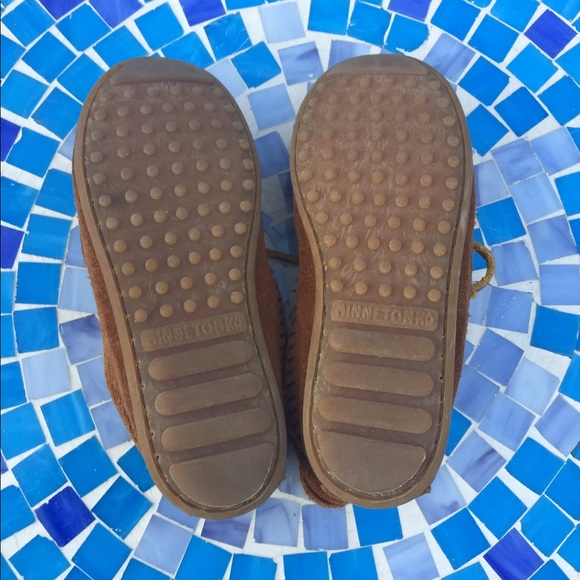 SOLD GREAT SHAPE! Minnetonka Beaded ankle boots 13 - Picture 6 of 8